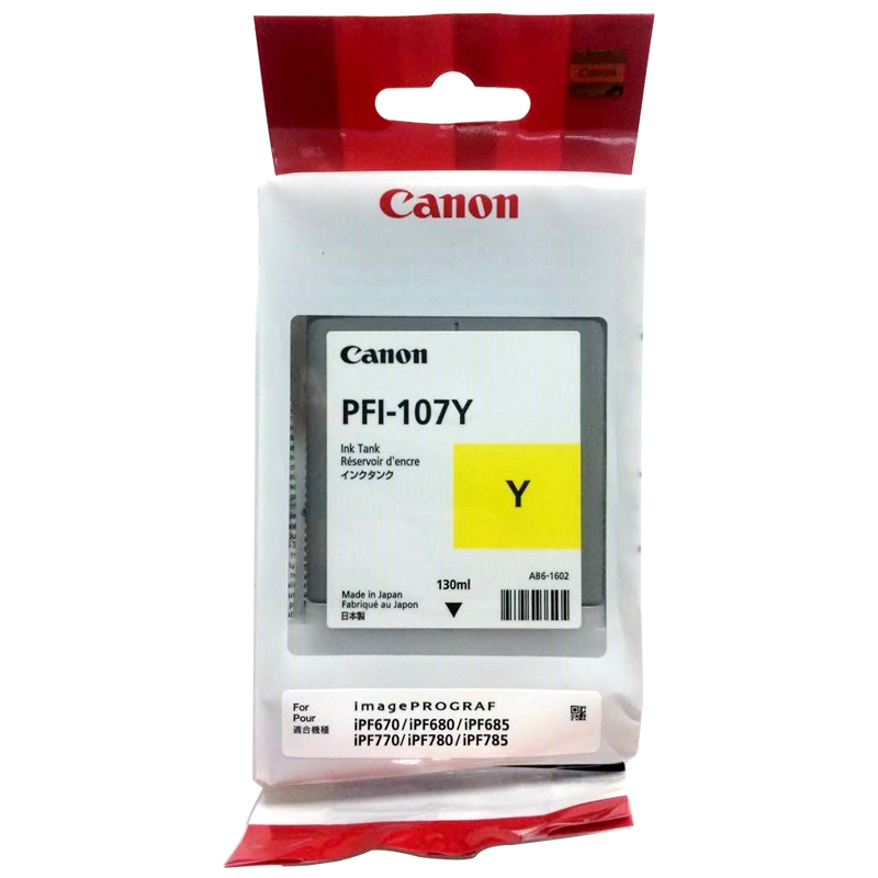 Cartouche Encre Canon PFI-107C - Encre cyan 130 Ml